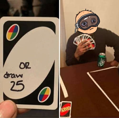 Uno Draw 25 Cards